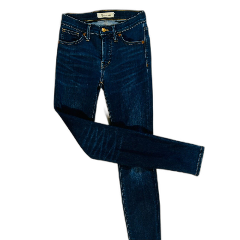 Madewell 9" Hi Rise Skinny Jeans Dark Wash 23 000 EUC Preppy Chic Basic